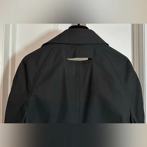 NWT Bottega Veneta Technical Coated Cotton Toile Shirt Midi Dress Off Black 38 - Picture 10 of 15